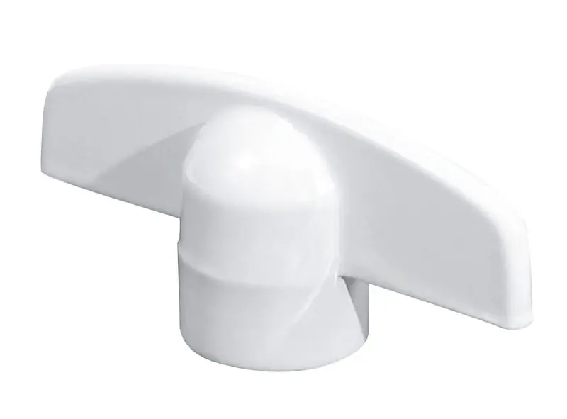 Prime-Line 2.4 In. L Die-Cast White Zinc Universal Universal Casement Tee Handles 2 Pk