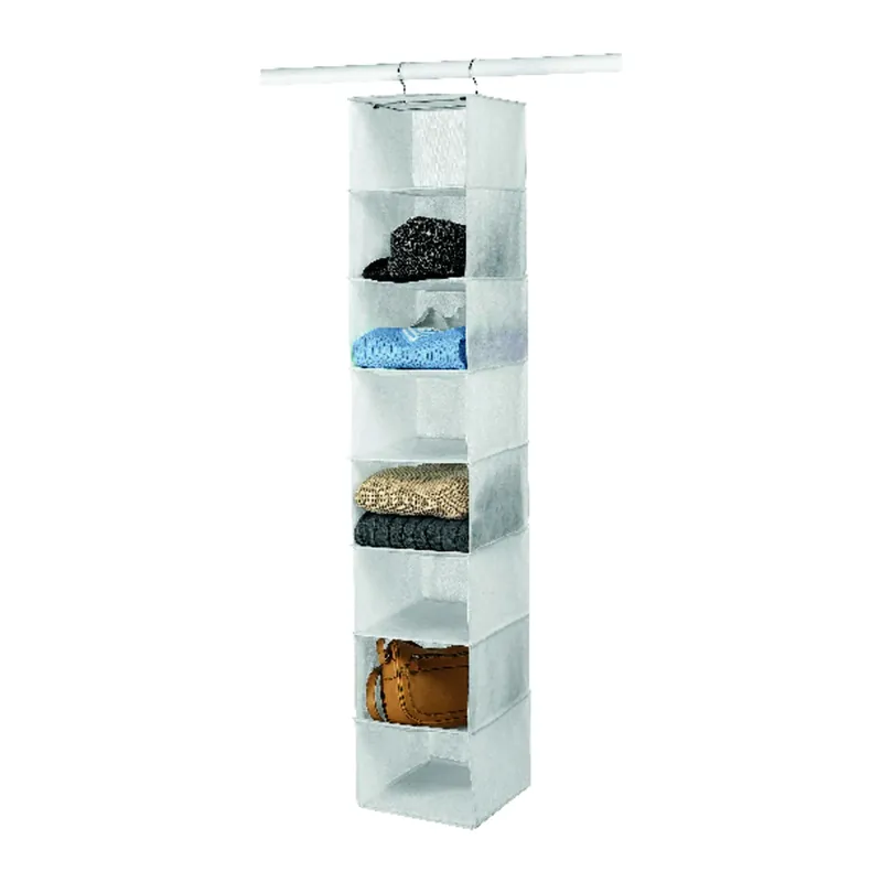 Whitmor 52 In. H X 10 In. W X 10-1/2 In. L Vinyl Hanging Vertical Closet Organizer