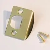 716-b Replacement Lip Strike For Deadlatch Doors In Brass Finish