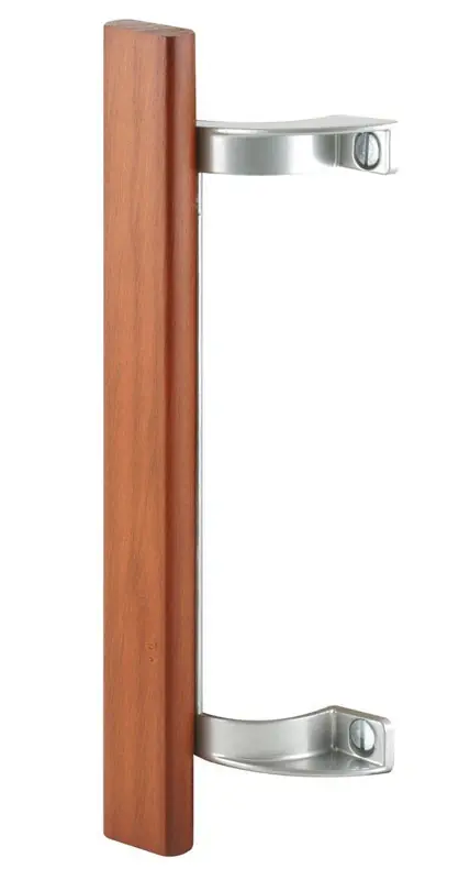 Prime-line Wood Tone Steel Indoor And Outdoor Patio Door Handle Set - Model 142267