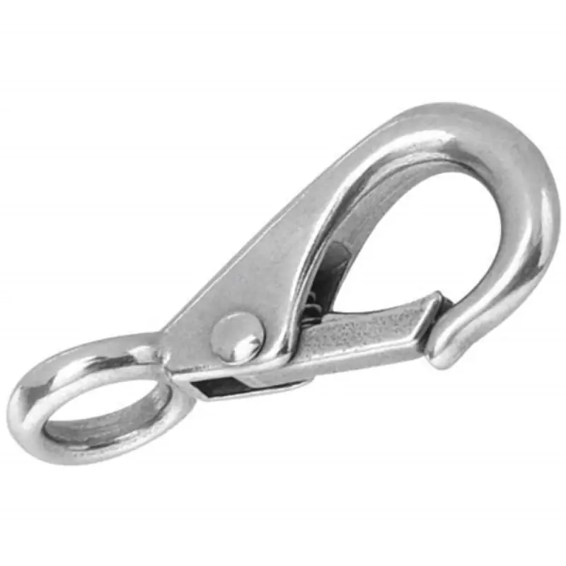Stainless Steel Rigid Round Eye Quick Snap, 5/8 In.