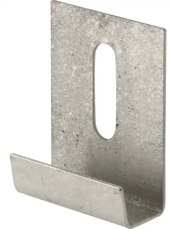 Prime-Line Silver Heavy Duty Mirror Holder Clip 15 Lb 6 Pk