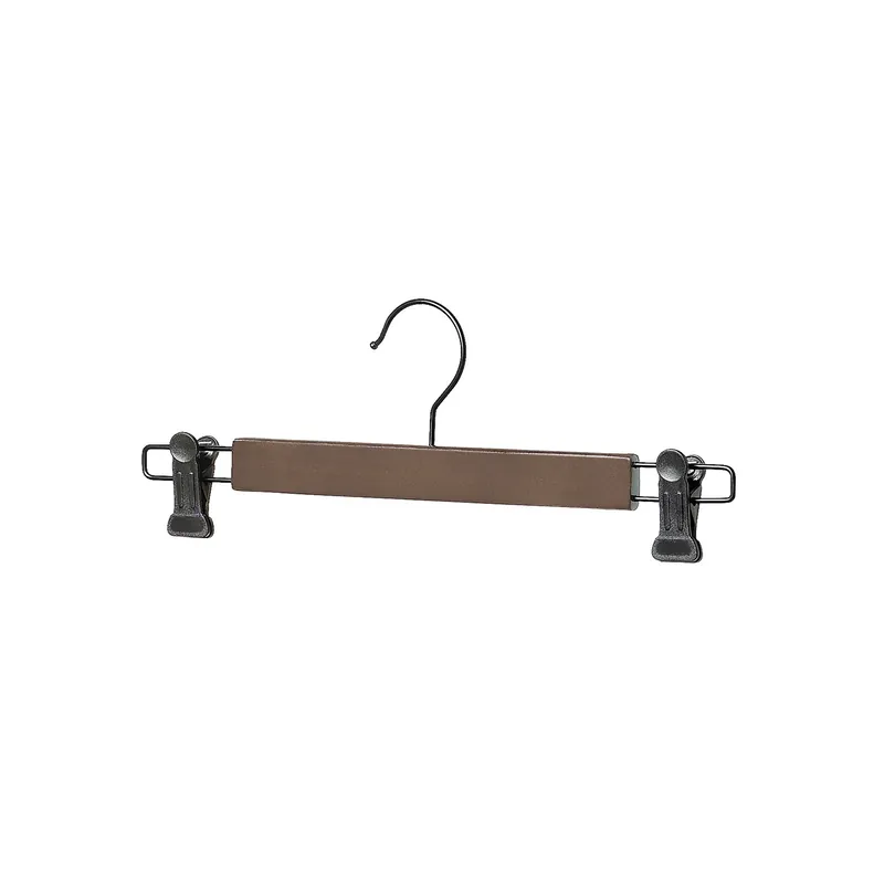 6340-341 Walnut Wood Collection Set Of 5 Skirt Hangers