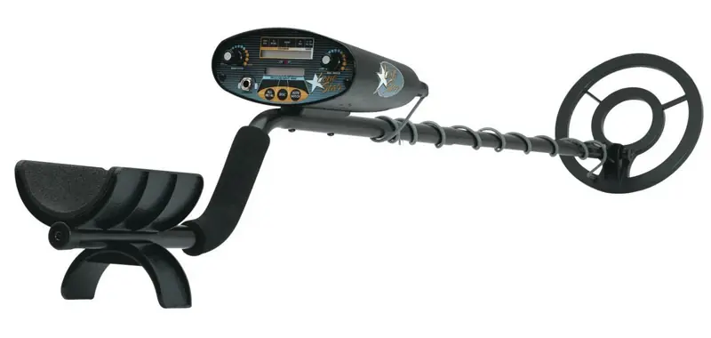 Lone Star Black Metal Detector With Digital Display And Audio Alert