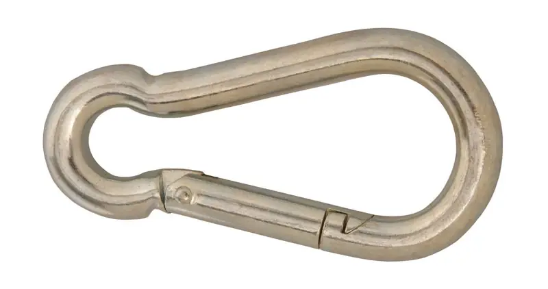 Steel Silver Carabiner 1/2 In. Diameter T7645046v