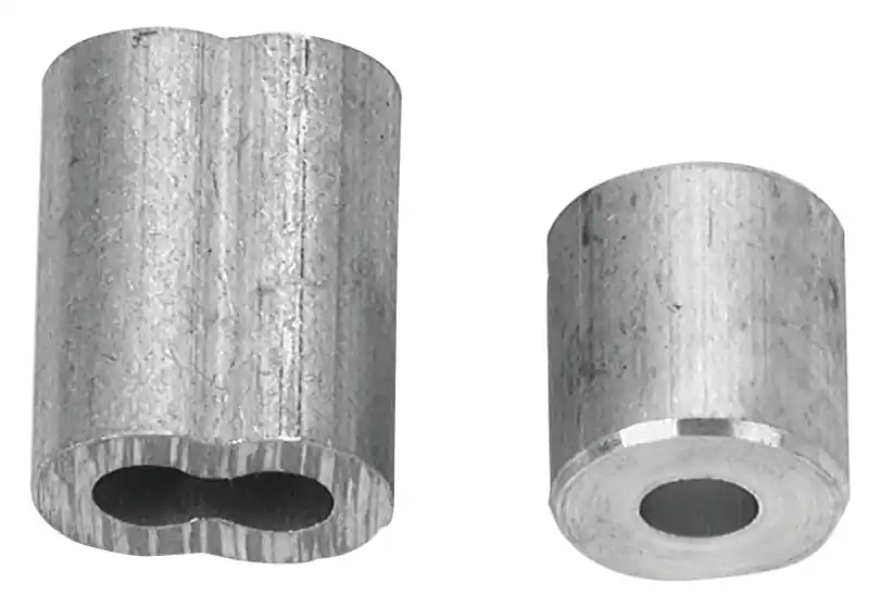 Wire Rope Ferrule & Stop, 1/16 In., 2-Pk.