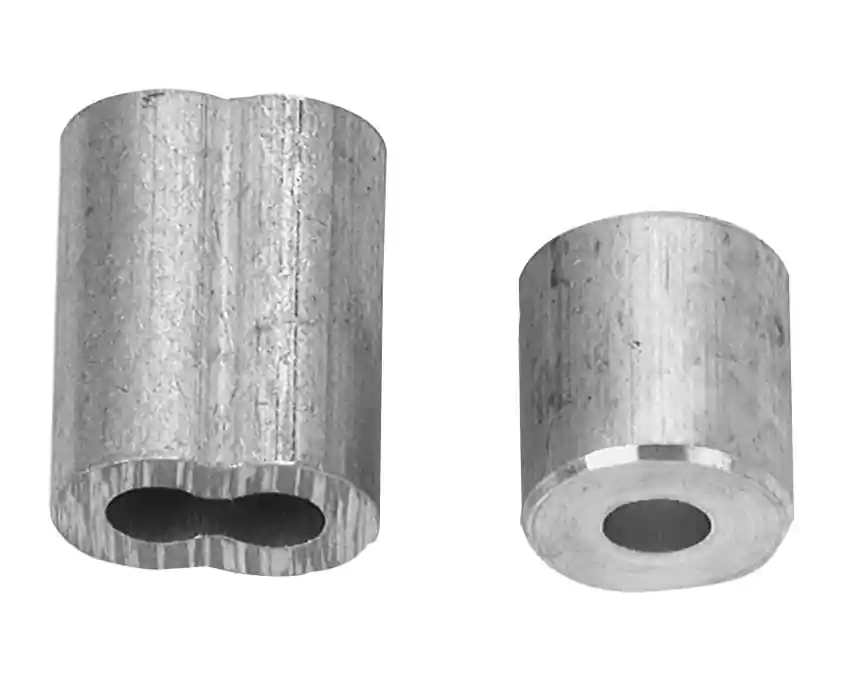 Wire Rope/Cable Ferrule & Stop, 1/8 In., 2-Pk.