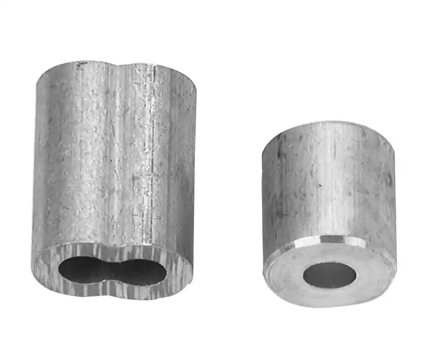 Wire Rope/Cable Ferrule & Stop, 3/16 In., 2-Pk.