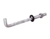 Fasteners 1/2" X 12" Non-plated Steel Anchor Bolt - Model 260332