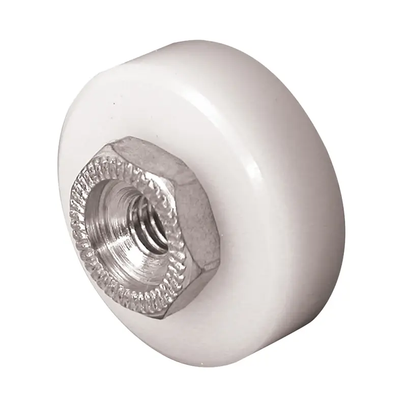 Prime-Line 3/4 In. Dia. X 1/4 In. L Nylon Roller Assembly 2 Pk
