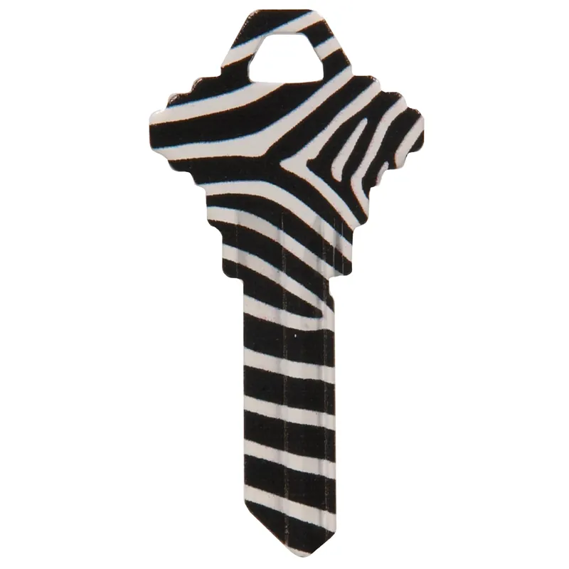 HILLMAN Wackey Zebra House/Office Universal Key Blank Single