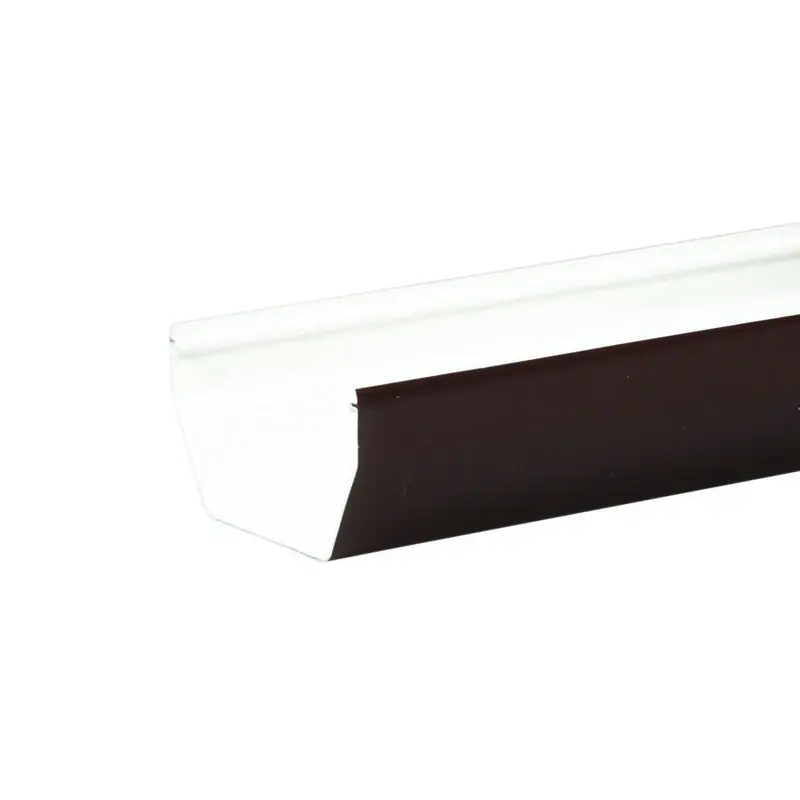 Gutter, Contemporary, Vinyl, Brown, 5-In. 10 Ft.