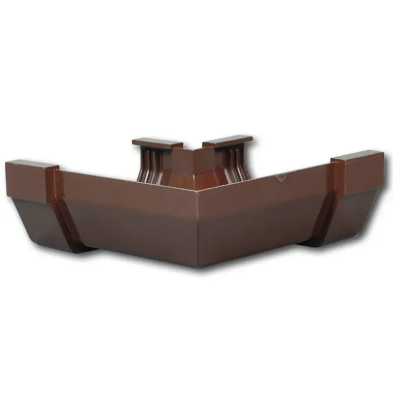 Amerimax 3.3 In. H X 5 In. W X 5 In. L Brown Vinyl U Gutter Corner