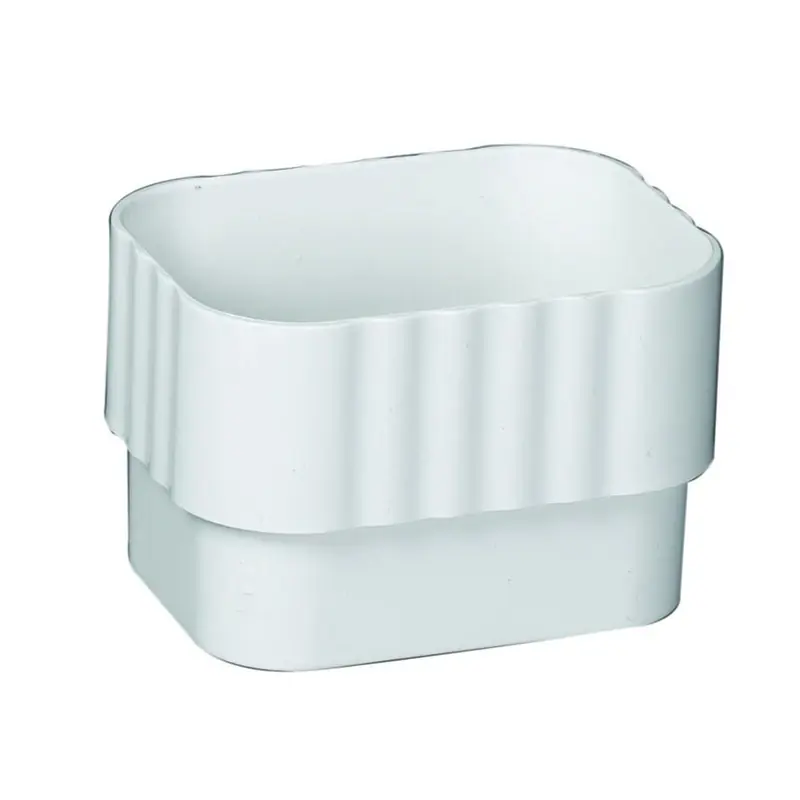 2.38 In. H X 3.25 In. W X 4.25 In. L White Vinyl K Downspout Connector