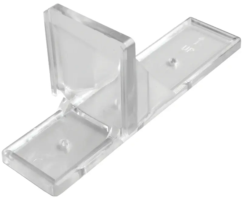 Clear Polycarbonate Mini Snow Guard 2 In. H X 2 In. W X 6 In. L