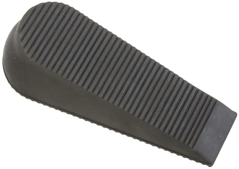 Door Stop, Super Wedge, Gray, 6 In.