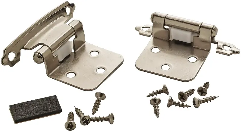 Amerock 1-13/16 In. W X 2-3/4 In. L Polished Chrome Steel Cabinet Hinge 2 Pk