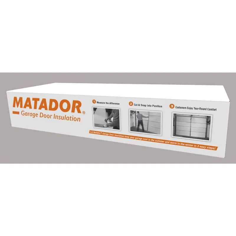 7 Ft. Steel Garage Door Insulation Kit - 8 Panels, R-value 4.8
