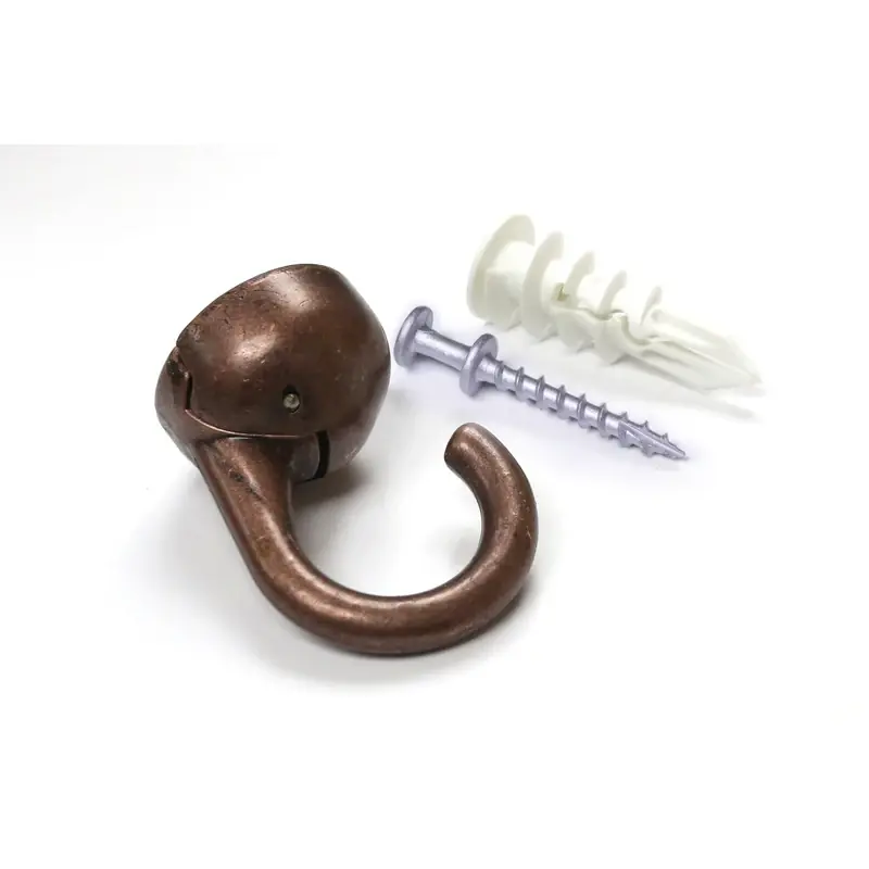 Hangman Small Bronze Metal 2 In. L Ceiling Hook 20 Lb 1 Pk