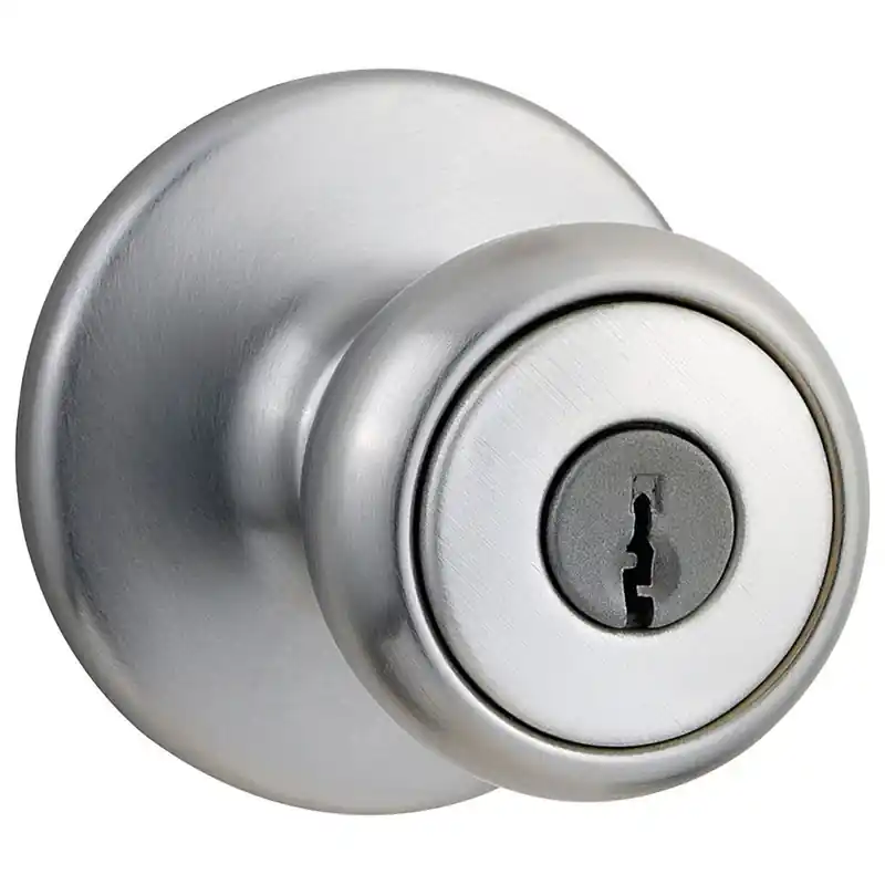 Security Tylo Entry Lockset, Satin Chrome