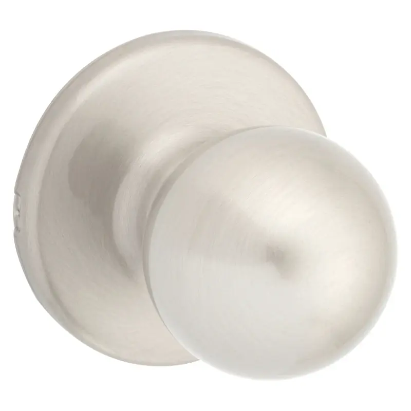 Security Polo Passage Knob Lockset, Satin Nickel