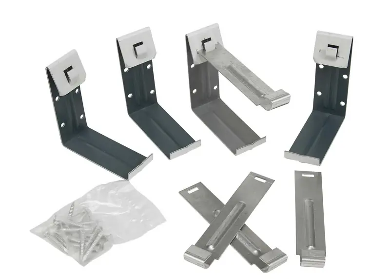 Amerimax 1.5 In. H X 4 In. W X 5.5 In. L White Aluminum K Fascia Bracket