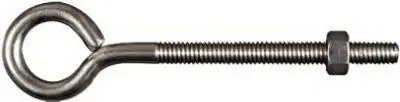 Stainless Steel Eye Bolts 5/16 X 5 Inches With Hex Nuts - 130 Lb Capacity