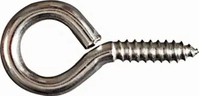 4 Large Stainless Steel Screw Eye - Holds Up To 75 Pounds