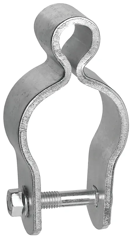 National Hardware 2 In. L Zinc-Plated Silver Steel Pipe Hinge 1 Pk