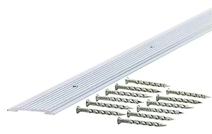 Flooring Seam Binder, Silver, 1.281 X 72 In.