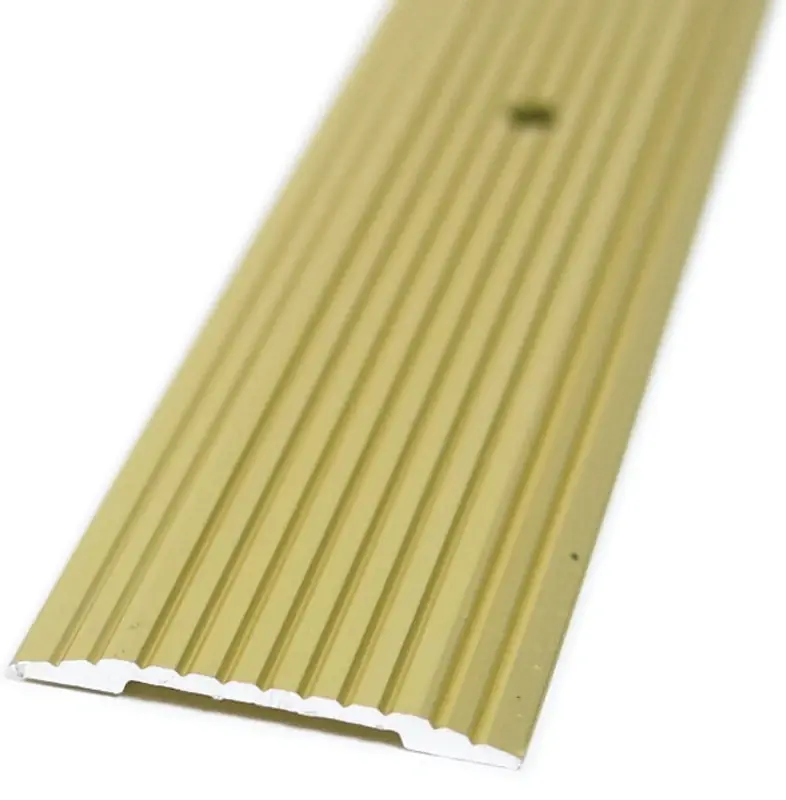 Flooring Seam Binder, Satin Brass, 1.281 X 72 In.