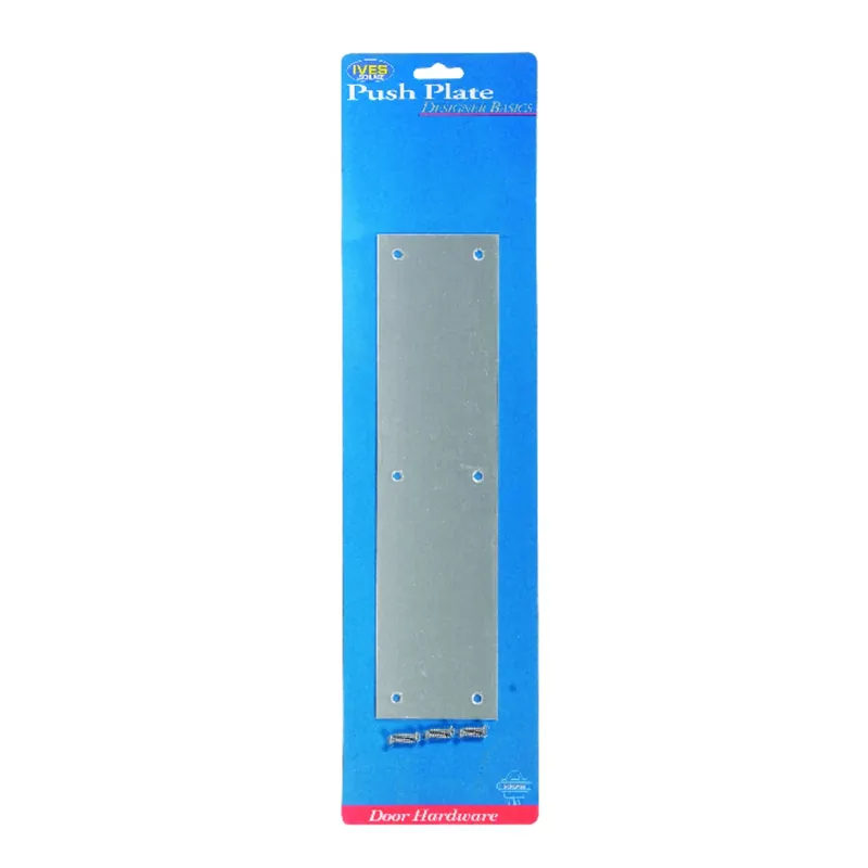 12 In. H X 3 In. L Silver Aluminum Push Plate - Model C8200pa 28 3x12