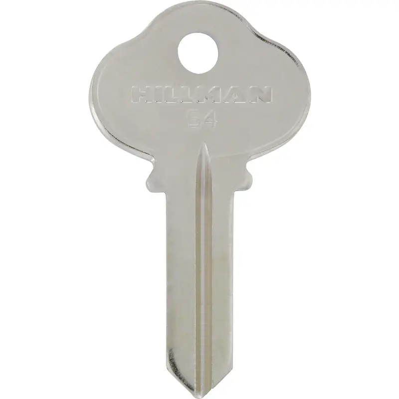 HILLMAN Traditional Key House/Office Key Blank 124 Single For Sargent Locks Silver