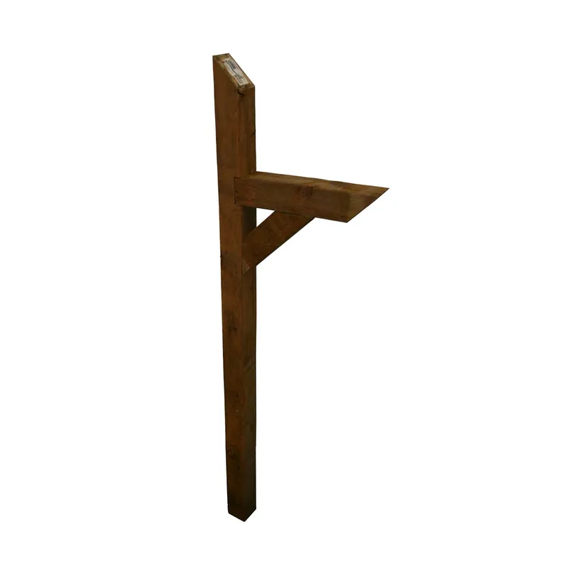 72 In. Natural Brown Pine Mailbox Post With Rot And Insect Resistance