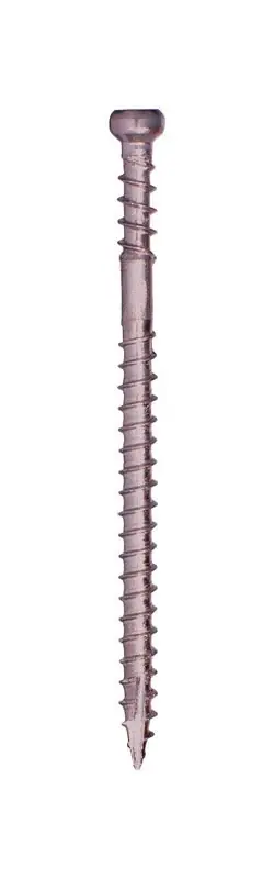 GRK Fasteners No. 8 X 2-1/2 In. L Star Climatek Coarse Trim Screws 100 Pk