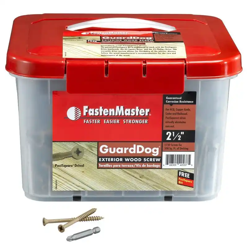 FastenMaster GuardDog No. 10 X 2-1/2 In. L Gold Torx Ttap Bugle Head Deck Screws 1750 Pk