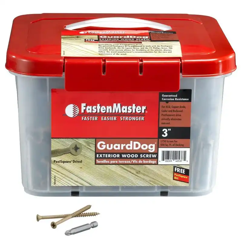 FastenMaster GuardDog No. 10 X 3 In. L Gold Torx Ttap Bugle Head Deck Screws 1750 Pk