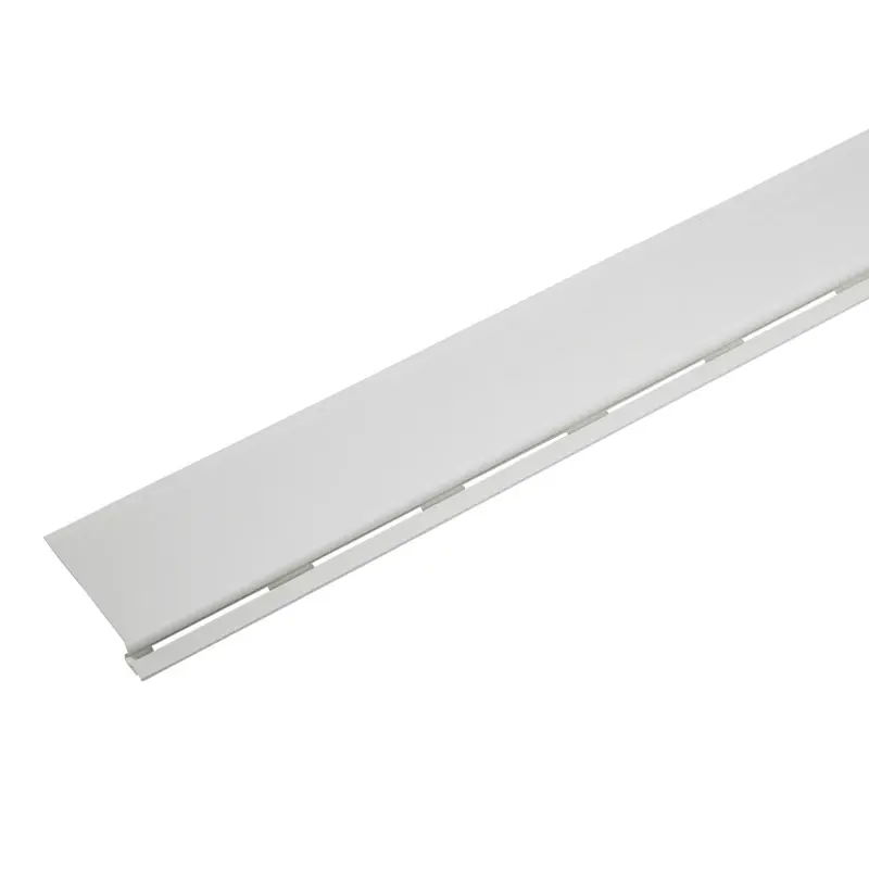 7 In. W X 36 In. L White Pvc Gutter Cover - Durable Rain Protection