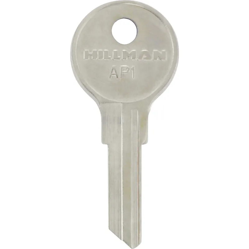 HILLMAN Traditional Key House/Office Key Blank 112 Single For Chicago Locks Silver