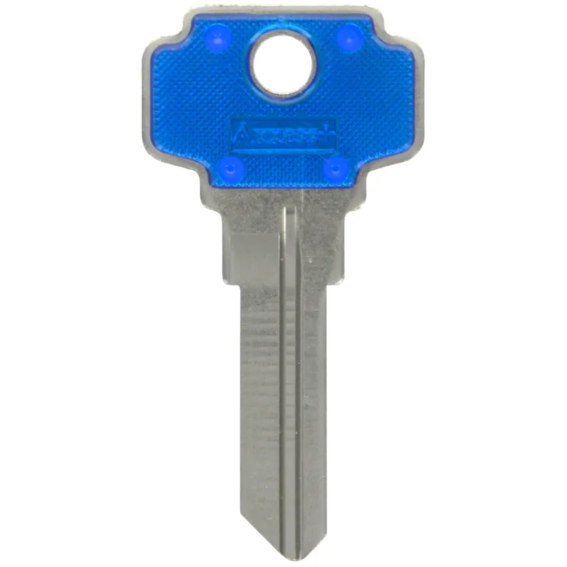 HILLMAN Traditional Key House/Office Key Blank 70 Single For Dexter Locks Blue/Silver