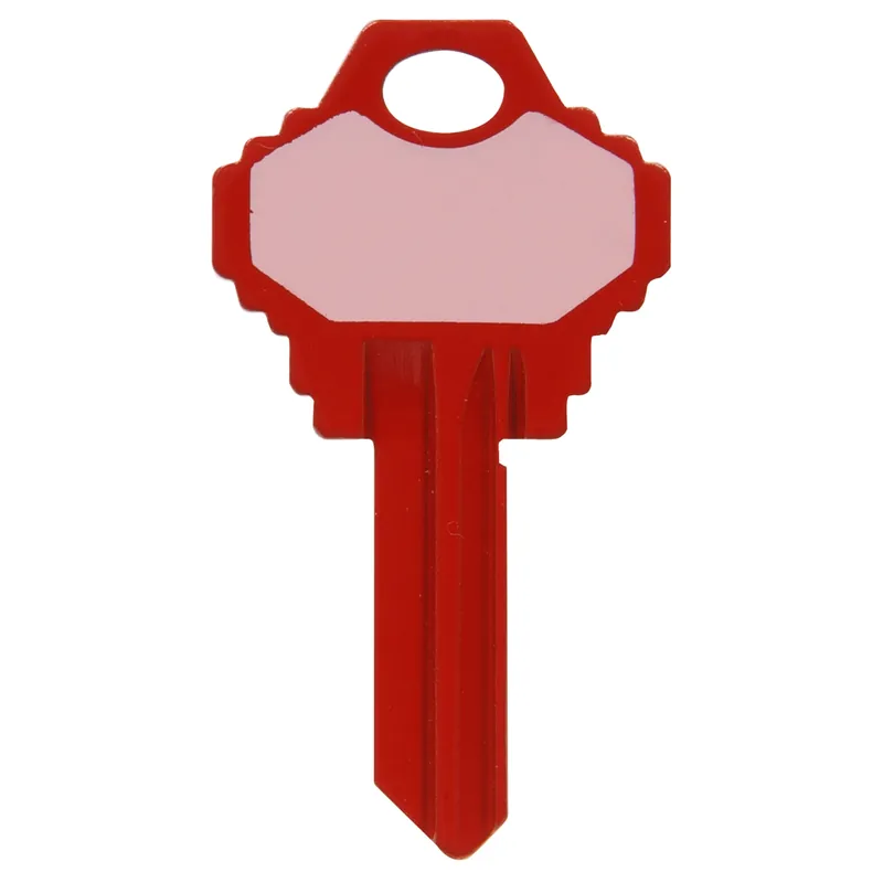 HILLMAN Write-On-It House/Padlock Universal Key Blank Single Red