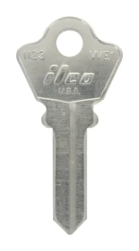 HILLMAN KeyKrafter Universal House/Office Key Blank 167 Single For Wilson Bohannan Locks Silver
