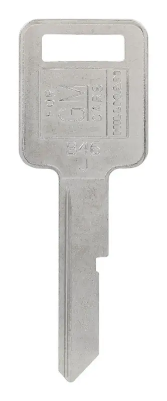 HILLMAN Traditional Key Automotive Key Blank Single For GM Silver