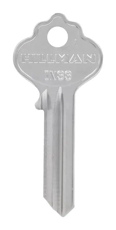 HILLMAN House/Office Key Blank Single Silver