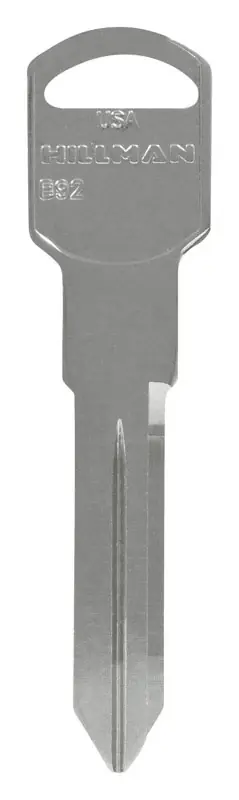 HILLMAN Traditional Key Automotive Key Blank Double For GM Silver