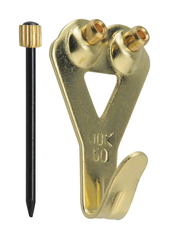 HILLMAN OOK Gold Picture Hanging Set 50 Lb 10 Pk