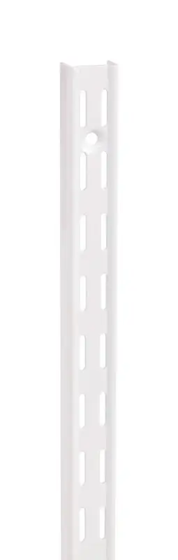 82 Series 78 In. White Steel Heavy-duty Double-slot Shelf Standard