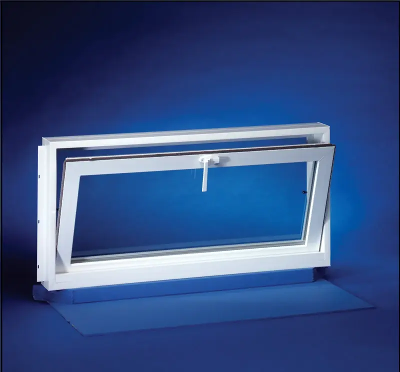 Duo-Corp Aristoclass Hopper White Glass/Vinyl Window 31.875 In. L X 15.5 In. H 1 Pk