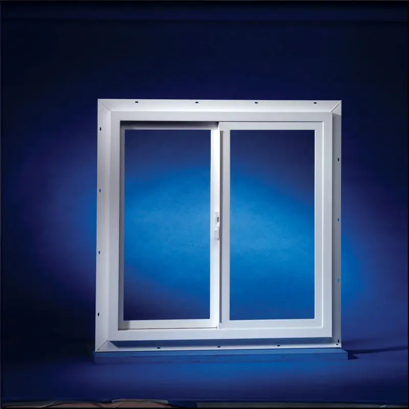 Agriclass 36 In. W X 36 In. H White Vinyl Tempered Glass Double Slide Utility Window