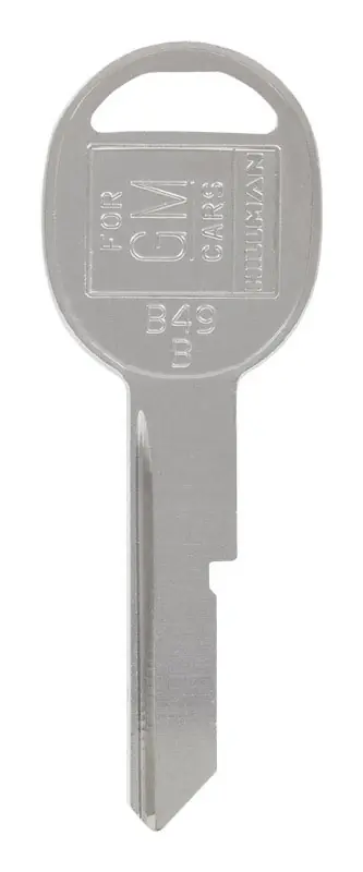 HILLMAN Traditional Key Automotive Key Blank Single For GM Silver